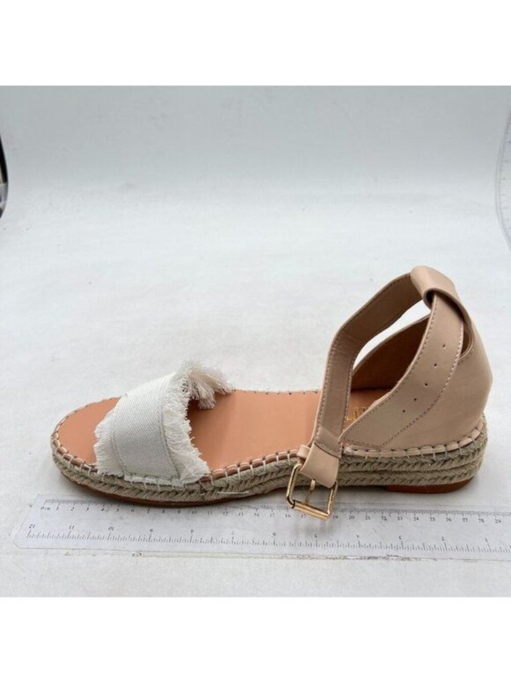 Women’s Flat Sandals Open Toe Ankle Strap Slip on Comfy Flat Sandals White